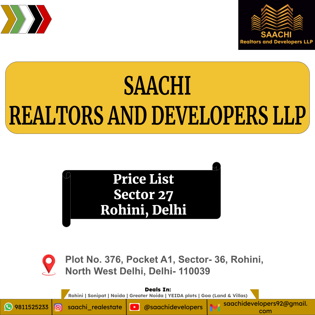 Plots In Rohini Sector 27