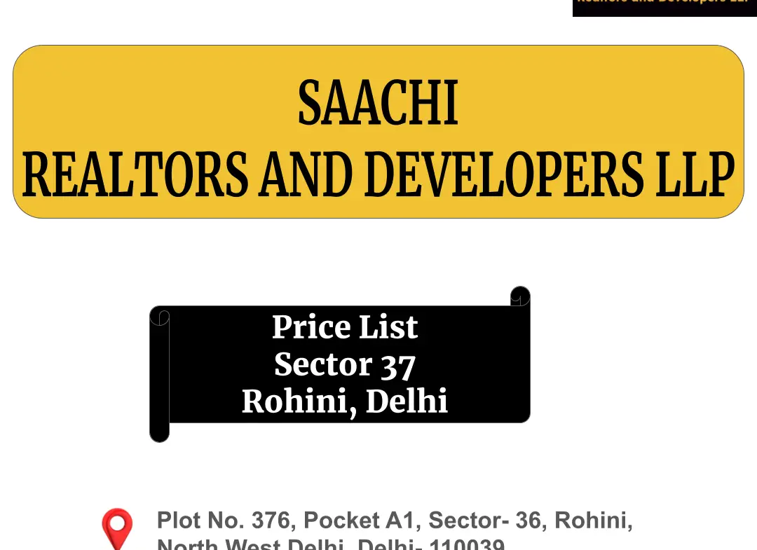 Plots in Rohini Sector 37, Pocket A1 & B1