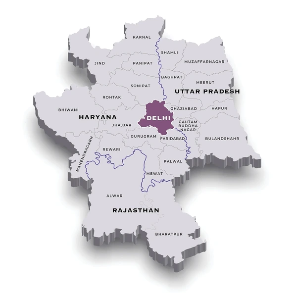 plots in Delhi Ncr for investing explain by map